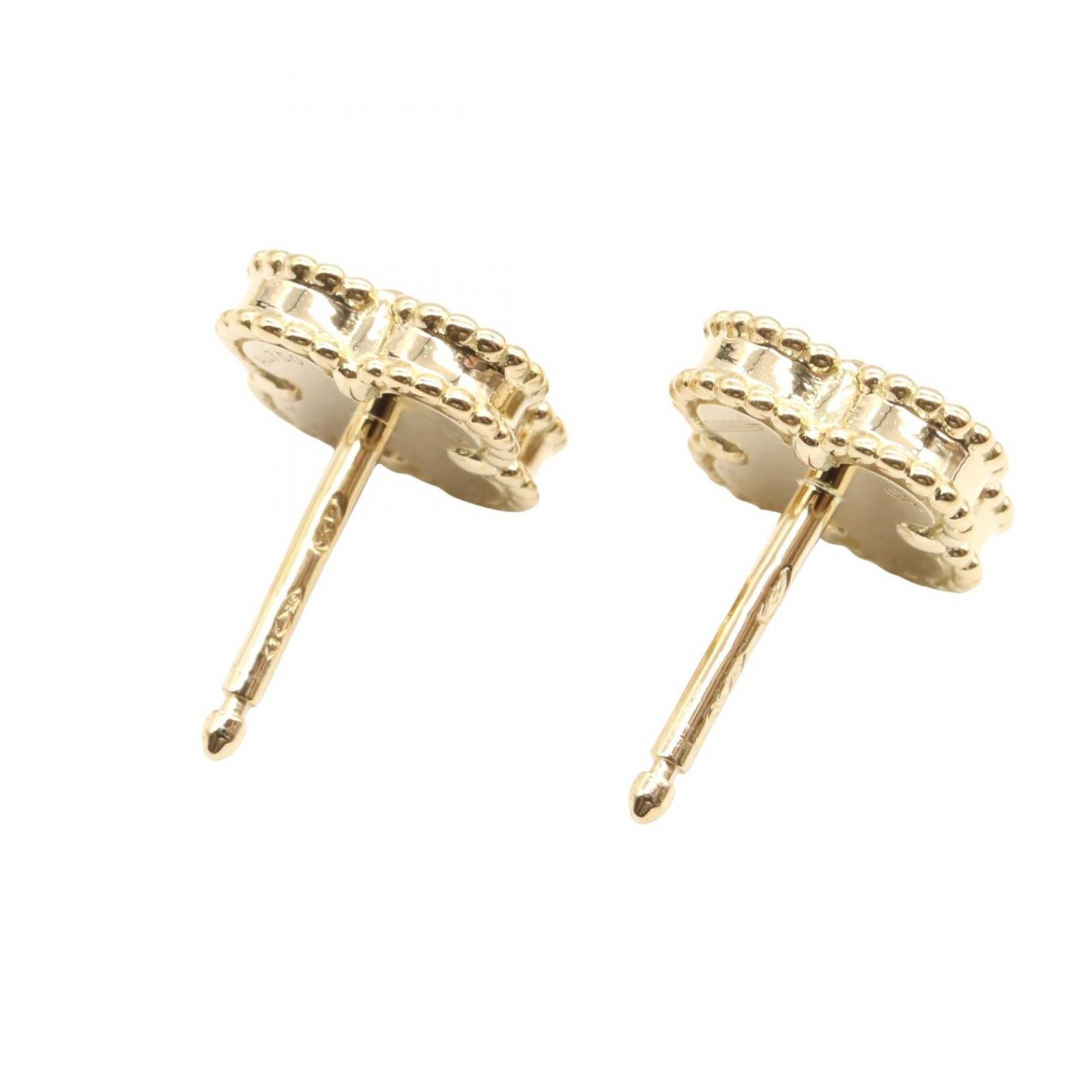  ヴァンクリーフ＆アーペル ピアス スウィートアルハンブラ オニキス K 18 イエローゴールド レディース ピアス(片耳用) アクセサリー