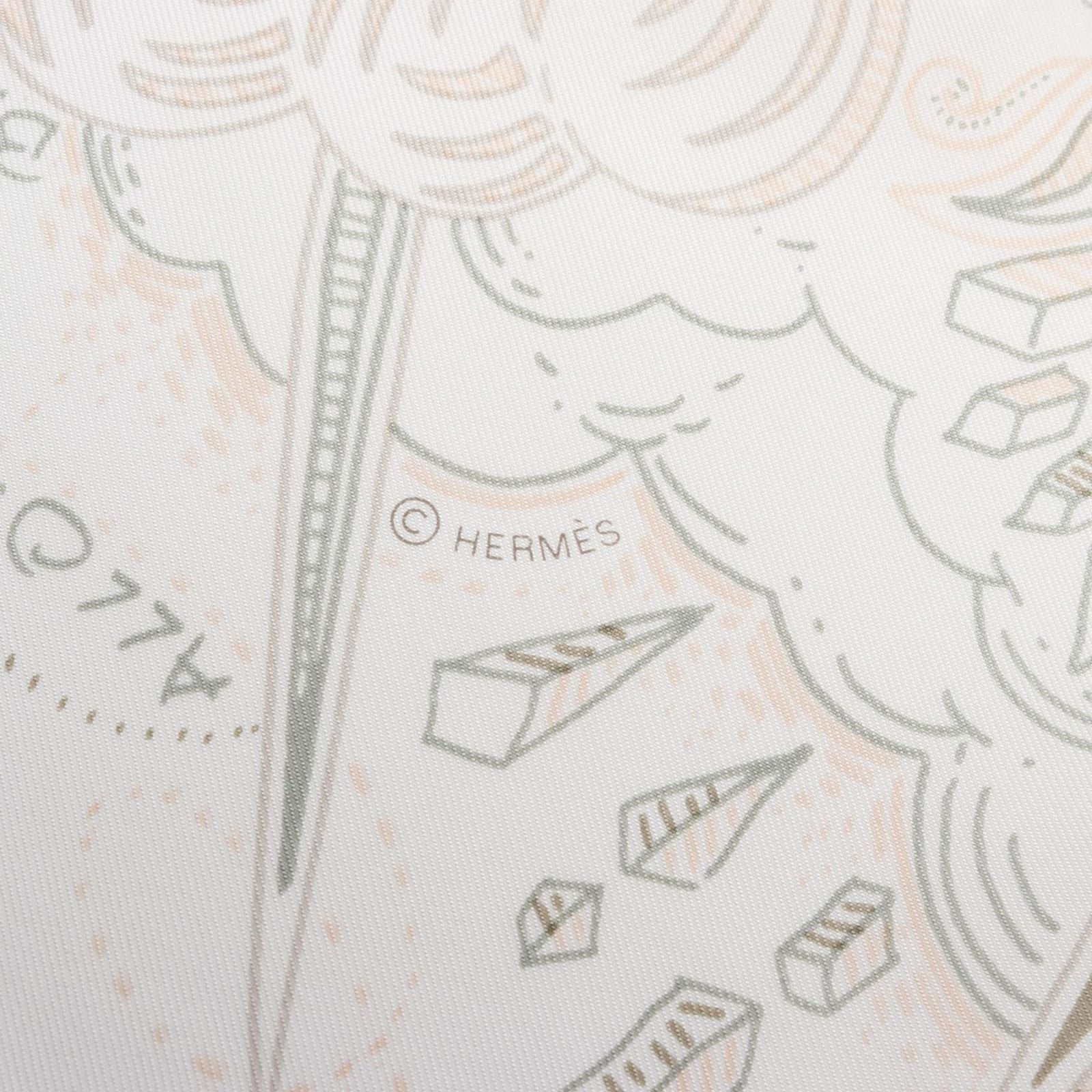 エルメス HERMES スカーフ カレ90 PLEASE HOLD THE LINE 004187 S シルク H レディース