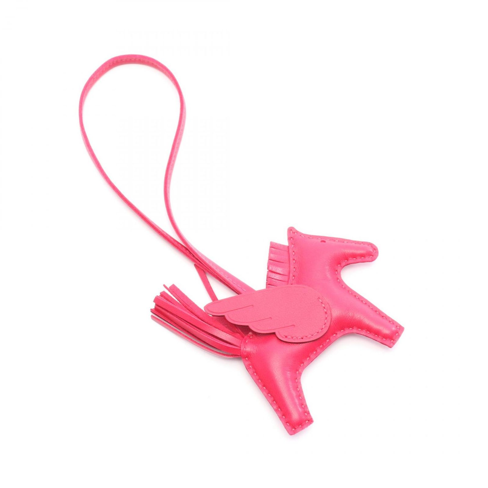 エルメス HERMES チャーム ロデオペガサスPM フランボワーズ レザー レディース A