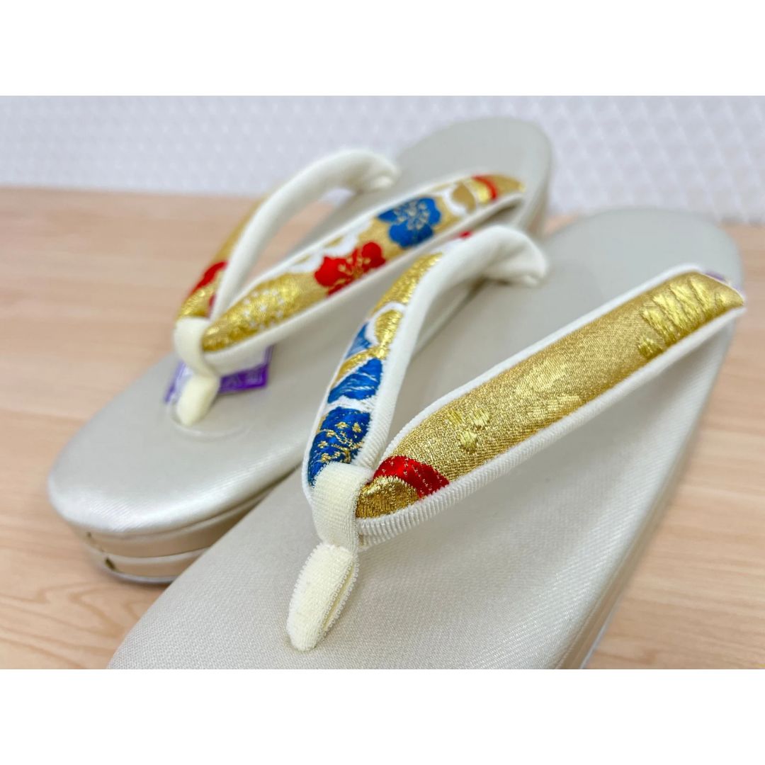 草履バッグ 彩小径 帯地 ゴールド 松 フリーサイズ zb-007