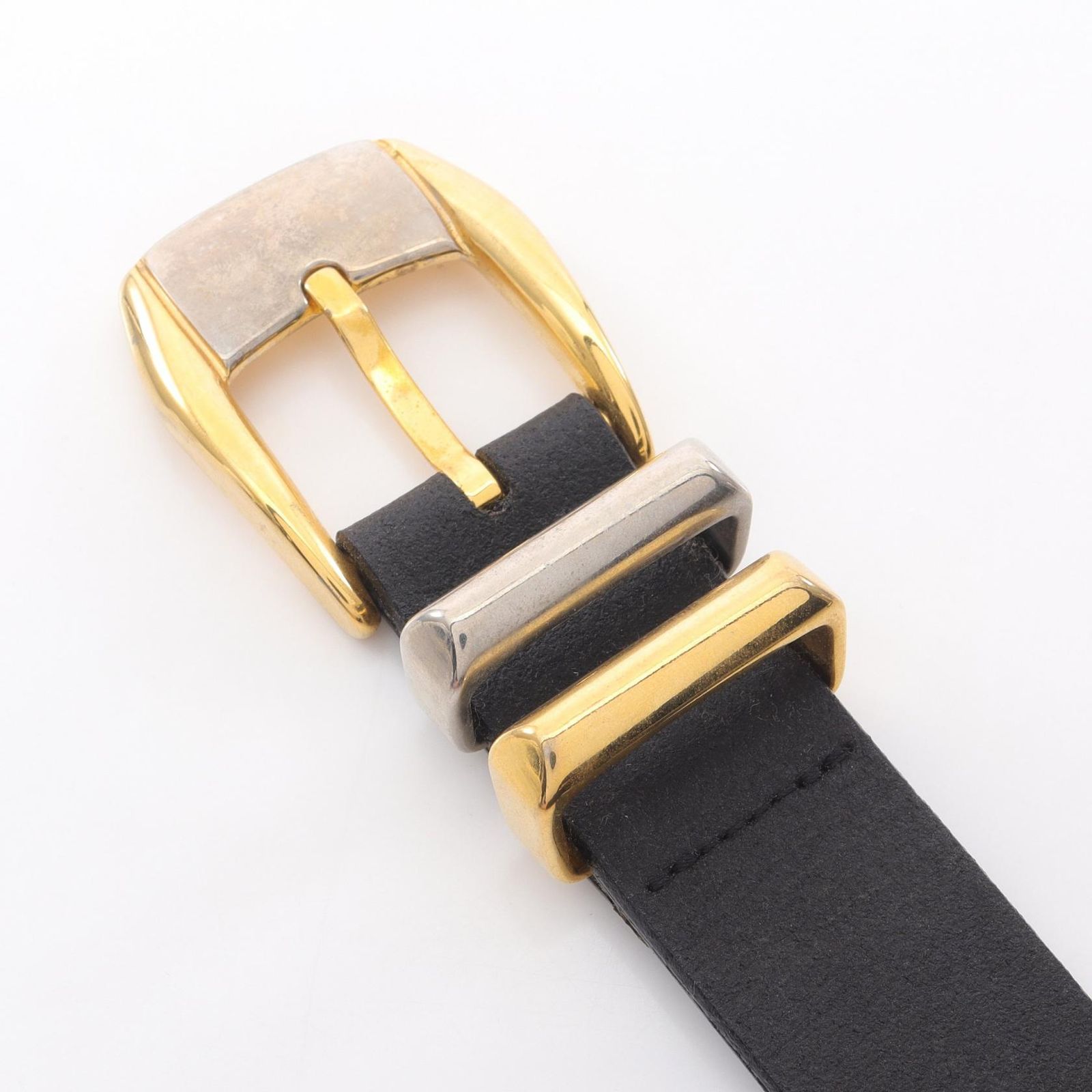 ヴェルサーチ VERSACE ベルト メデューサ ブラック レザー メデューサ コインベルト メンズ Used B