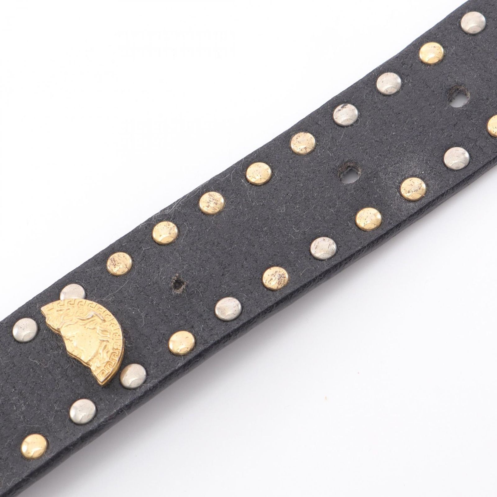 ヴェルサーチ VERSACE ベルト メデューサ ブラック レザー メデューサ