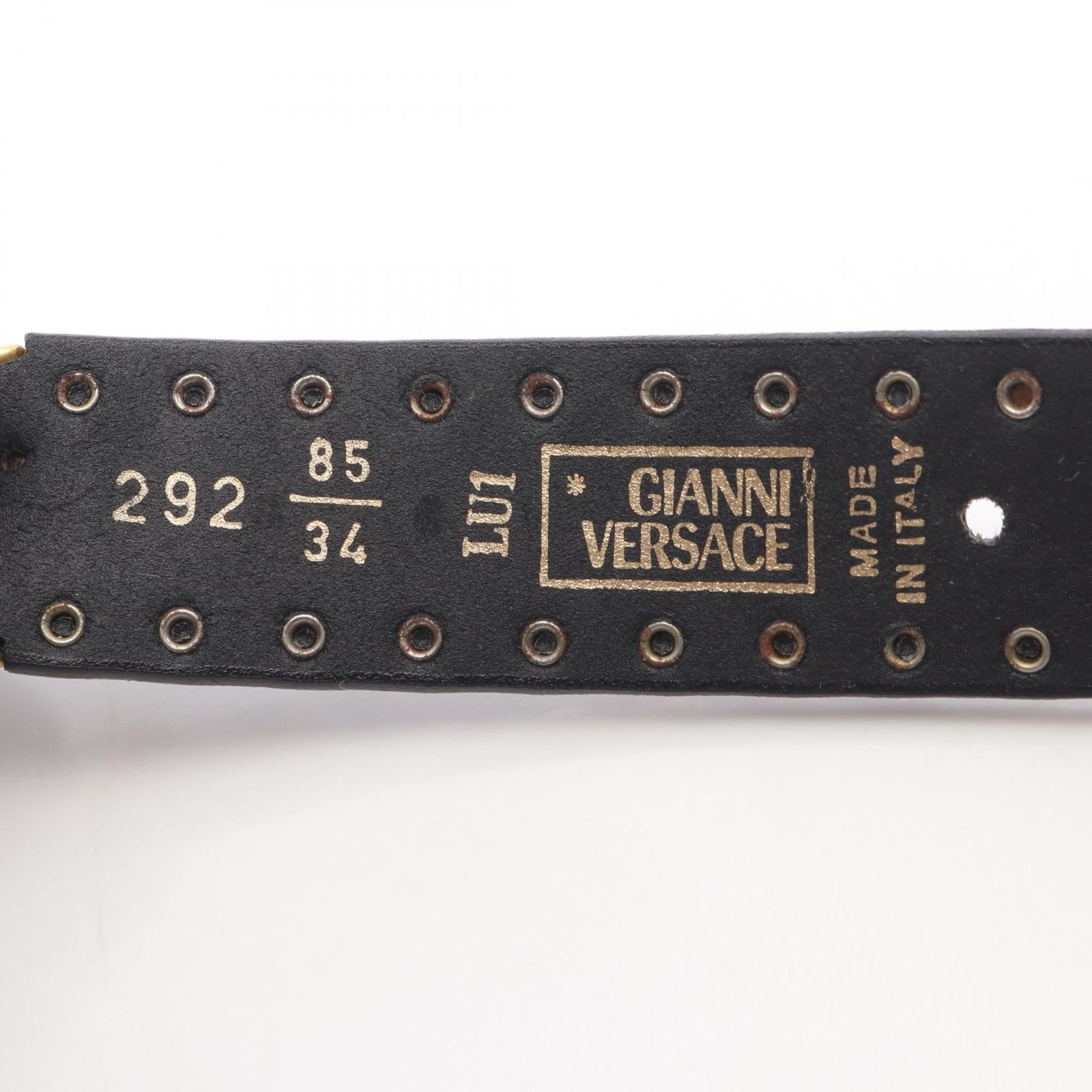 ヴェルサーチ VERSACE ベルト メデューサ ブラック レザー メデューサ