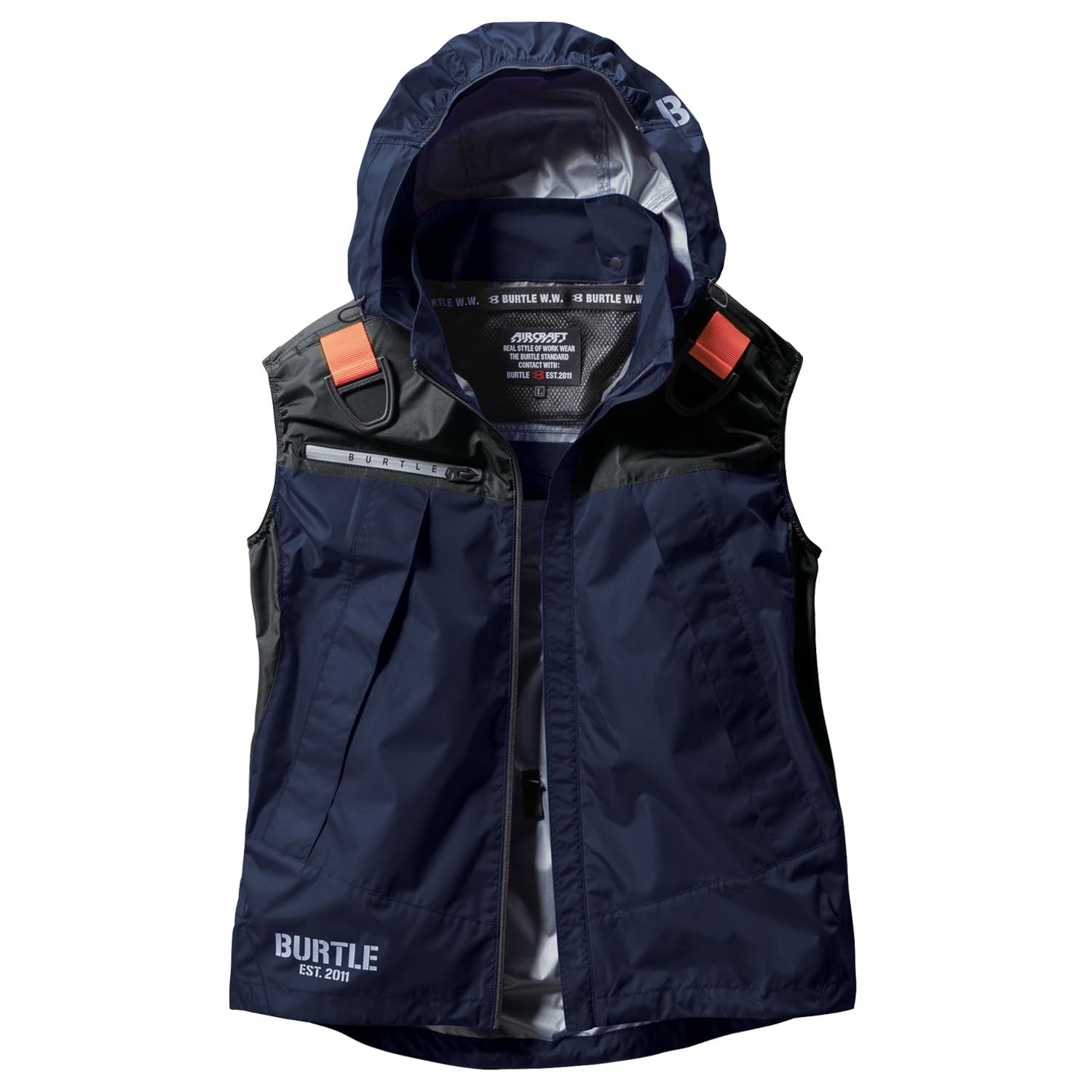 バートル フルハーネス対応 エアークラフトフ―ディベスト ファンなし AC1194 S 3ネイビー