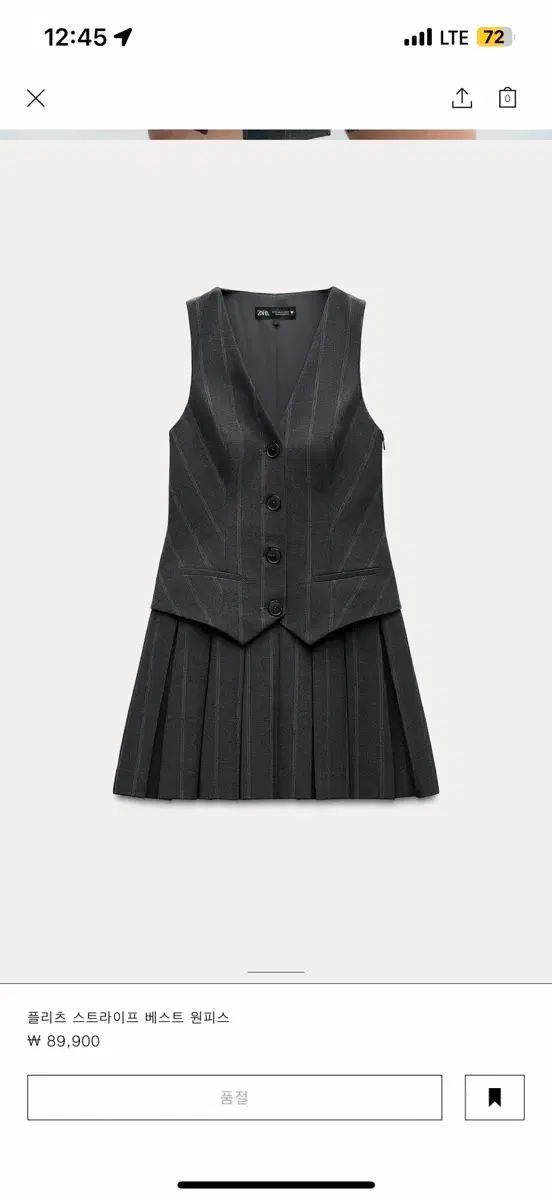 ザラ プリーツ ONE PIECE サイズ m