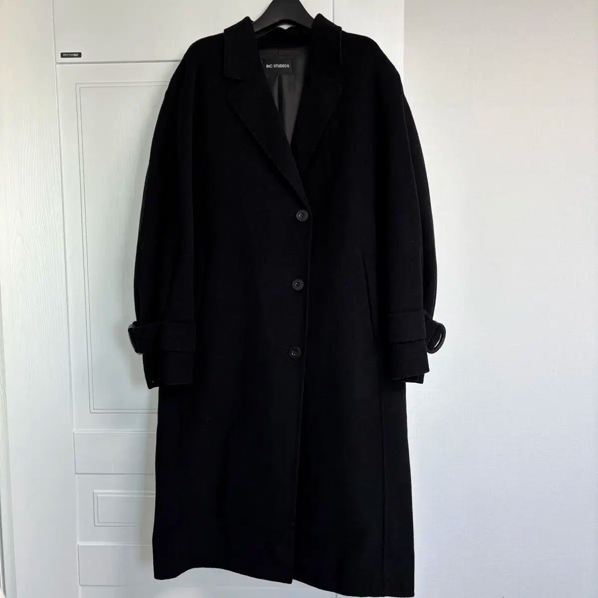ブラック ハンドメイド コート 55