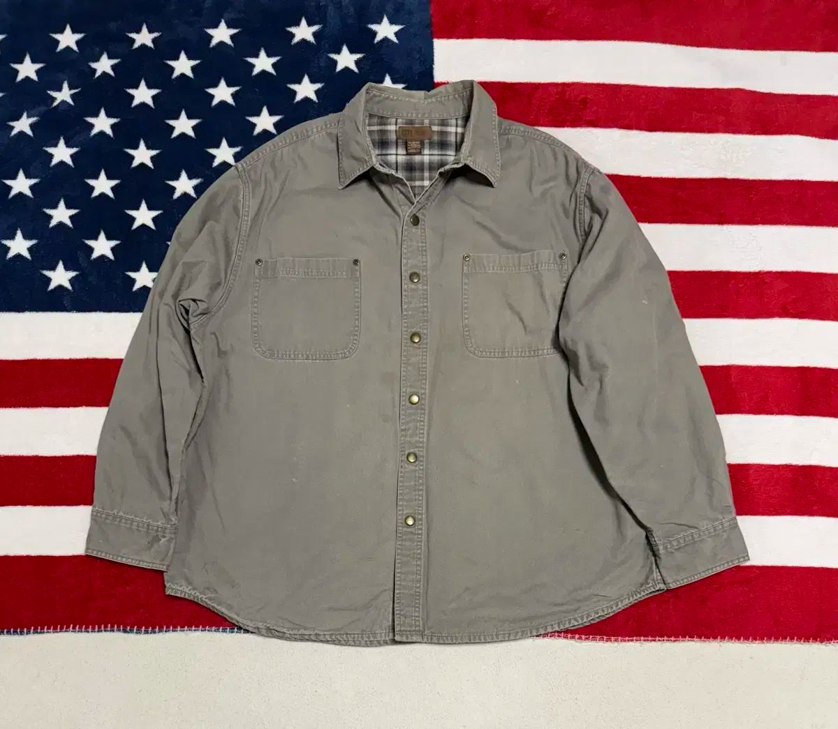 ヴィンテージワークシャツ work jacket ミリタリーワークウェア XL