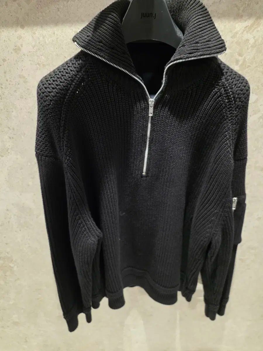 Juun.J 25SS Tシャツ ハーフジップ プルオーバー M