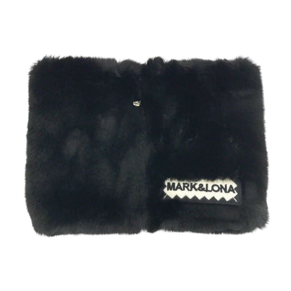 MARK-LONA マークアンドロナ ボア ネックウォーマー ブラック系 ゴルフウェア ストスト