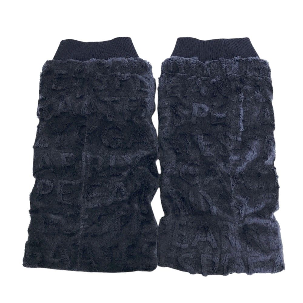 PEARLY GATES パーリーゲイツ レッグウォーマー ボア ロゴ総柄 ネイビー系 ゴルフウェア ストスト