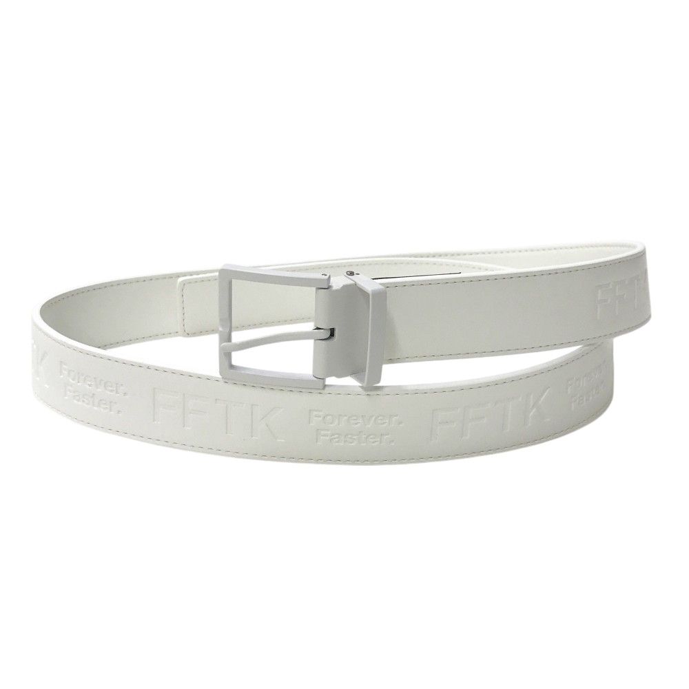 PUMA GOLF プーマゴルフ モデル ×FFTK ビッグ レーベル コラボ 熊谷隆志 エンボス ベルト ホワイト系 OSFA 240101555436 ゴルフウェア ストスト