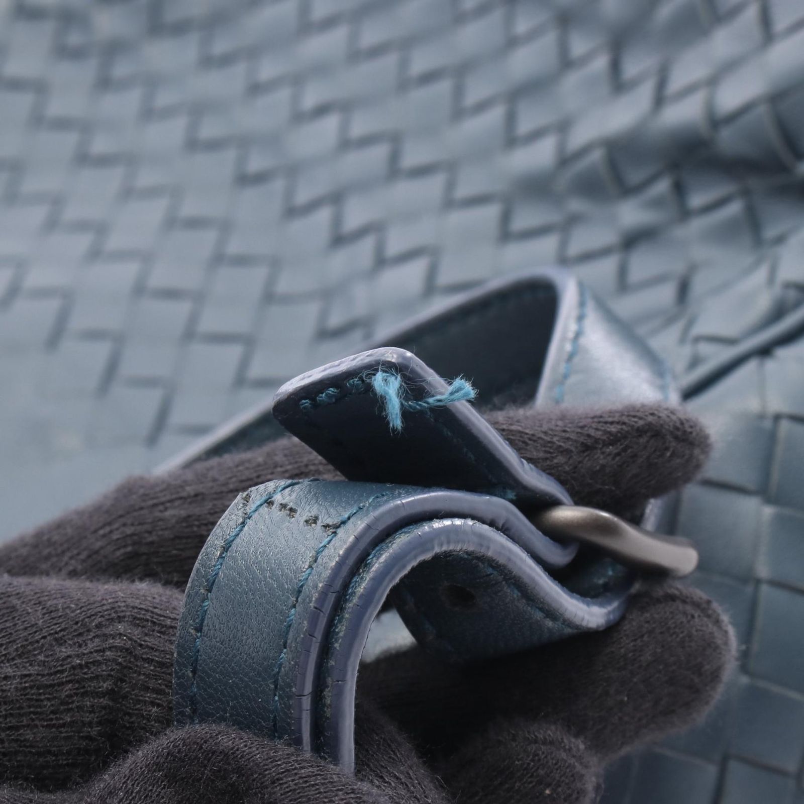  ボッテガヴェネタ BOTTEGA VENETA ハンドバッグ イントレチャート ダークブルー レザー 2 wayハンドバッグ レディース B ハンドバッグ バッグ