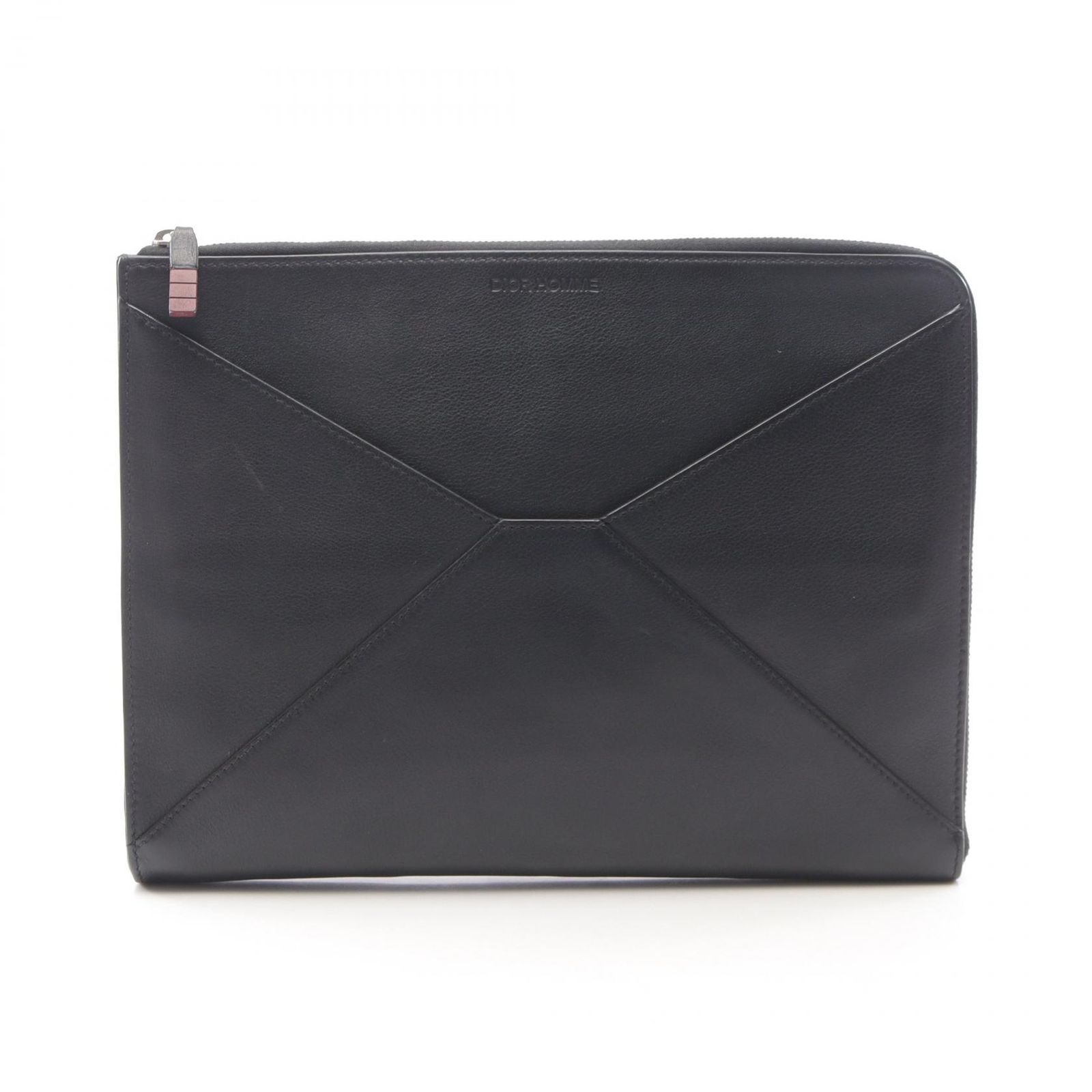 ディオール オム DIOR HOMME セカンドバッグ クラッチバッグ BK レザー クラッチバック メンズ Used B