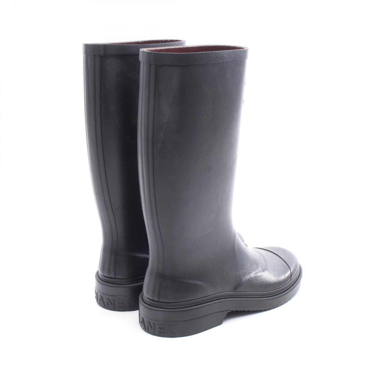 シャネル CHANEL ブーツ ココマーク ブラック その他 ロングブーツ レディース A