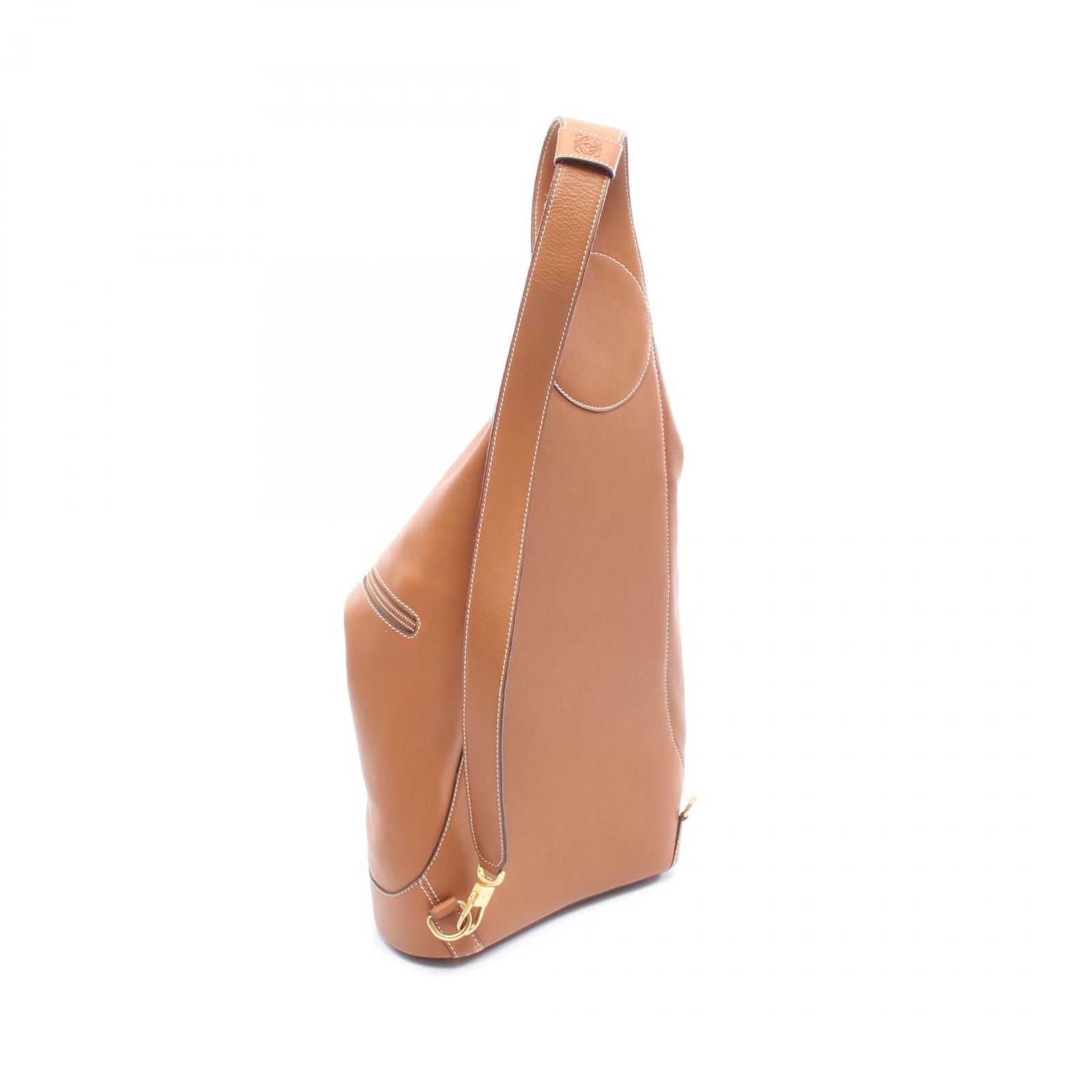 ロエベ LOEWE リュックサック バックパック アントン ブラウン レザー