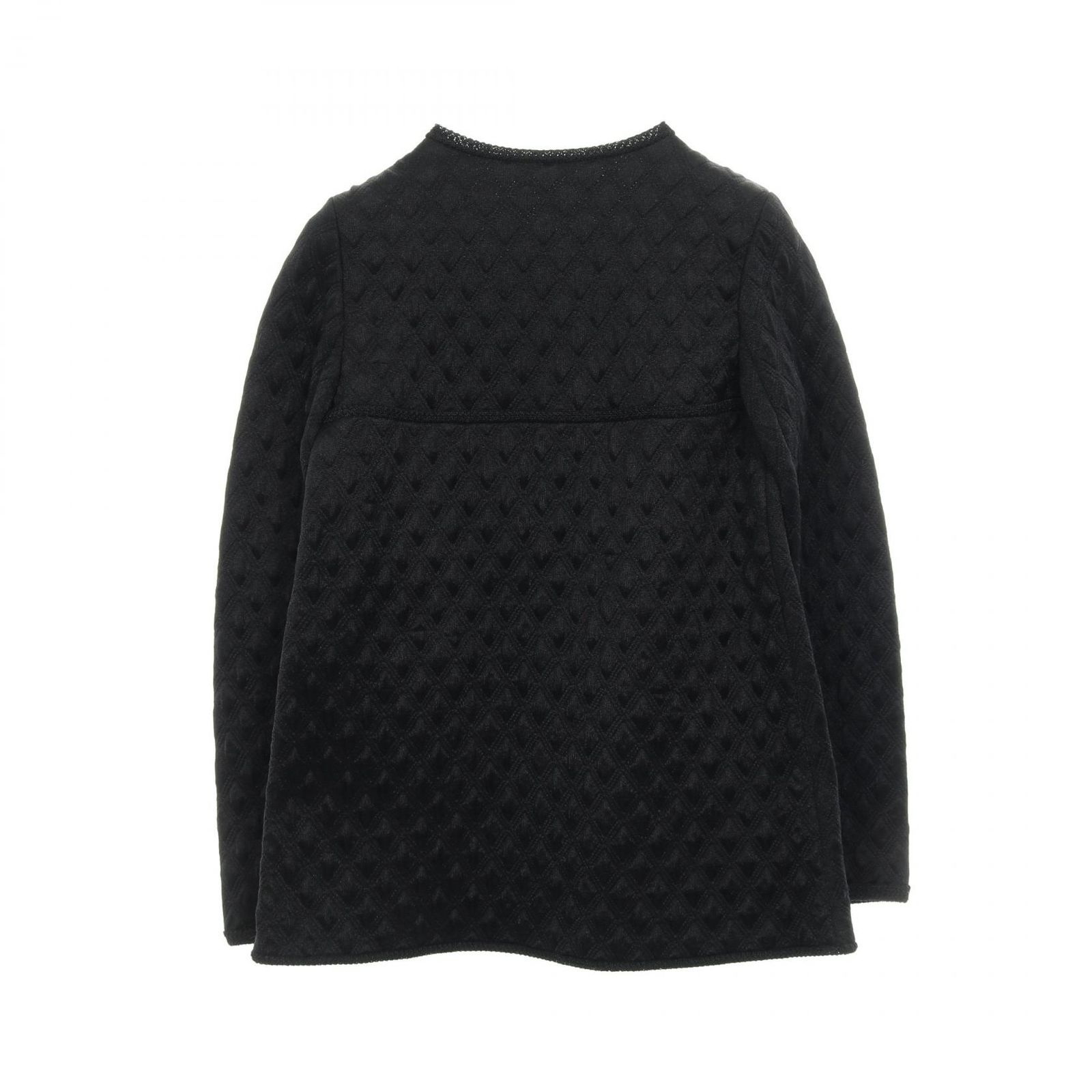 シャネル CHANEL ノーカラージャケット ココマークボタン キルティング