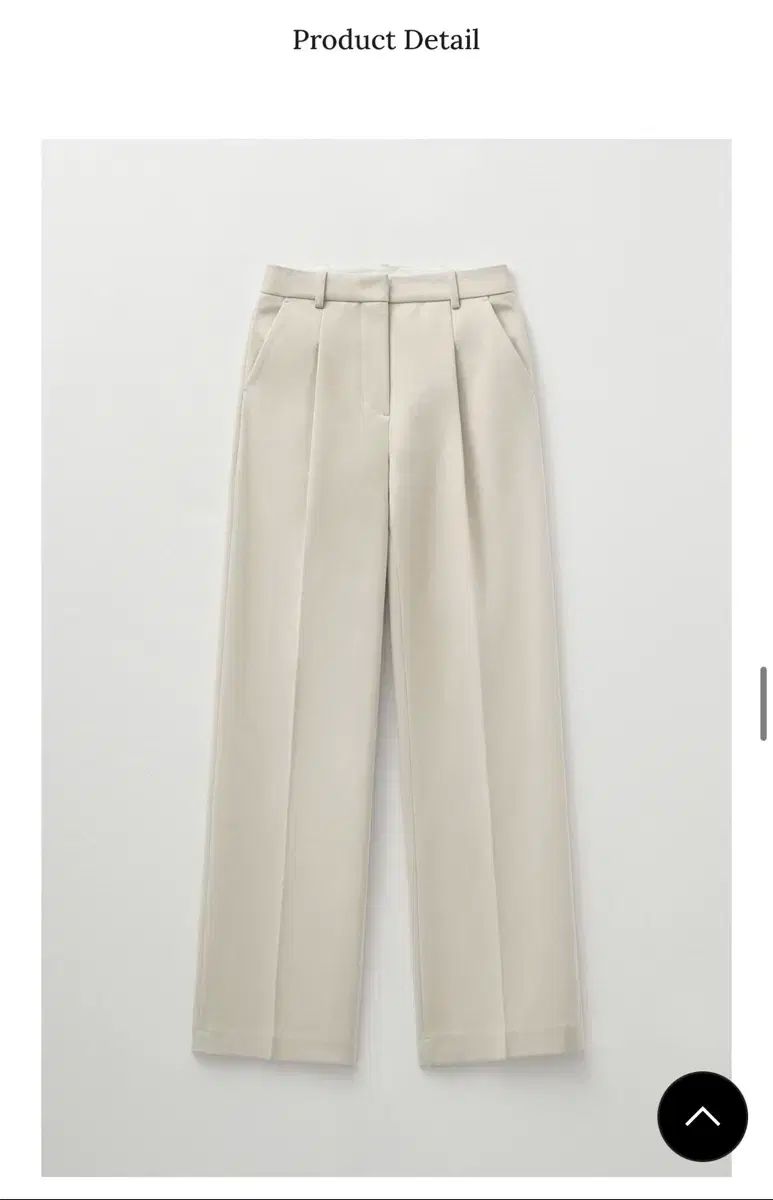 몽돌 ウィンター スラックス アイボリー M