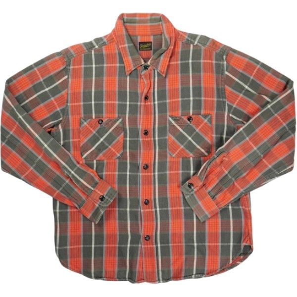 Size M テンダーロイン T-HEAVY FLANNEL SHT 長袖シャツ 赤 品-良い