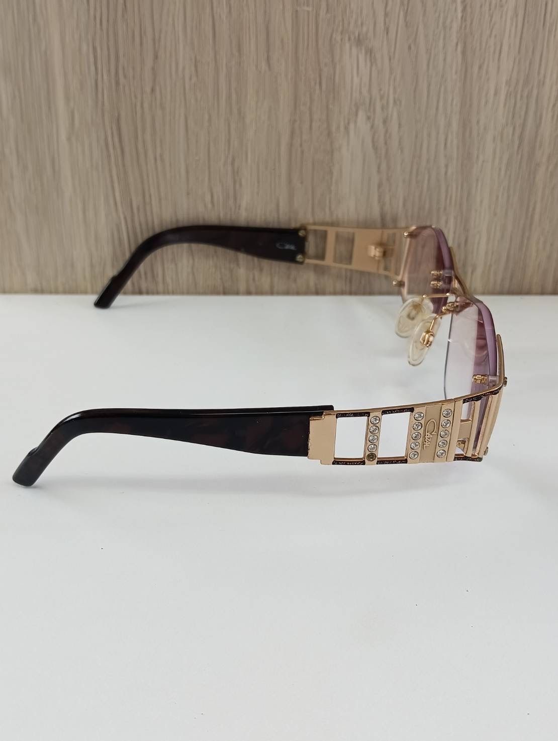 中古品】 CAZALカザール ストーン付き サングラス ファッション小物