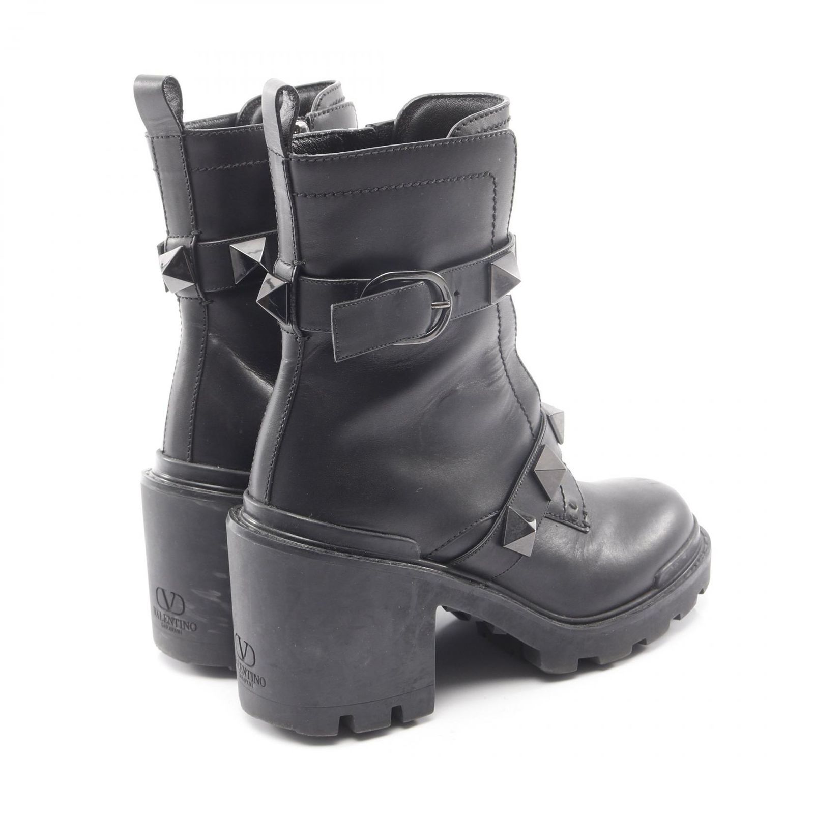 ヴァレンチノ Valentino ブーツ ロックスタッズ ブラック レザー