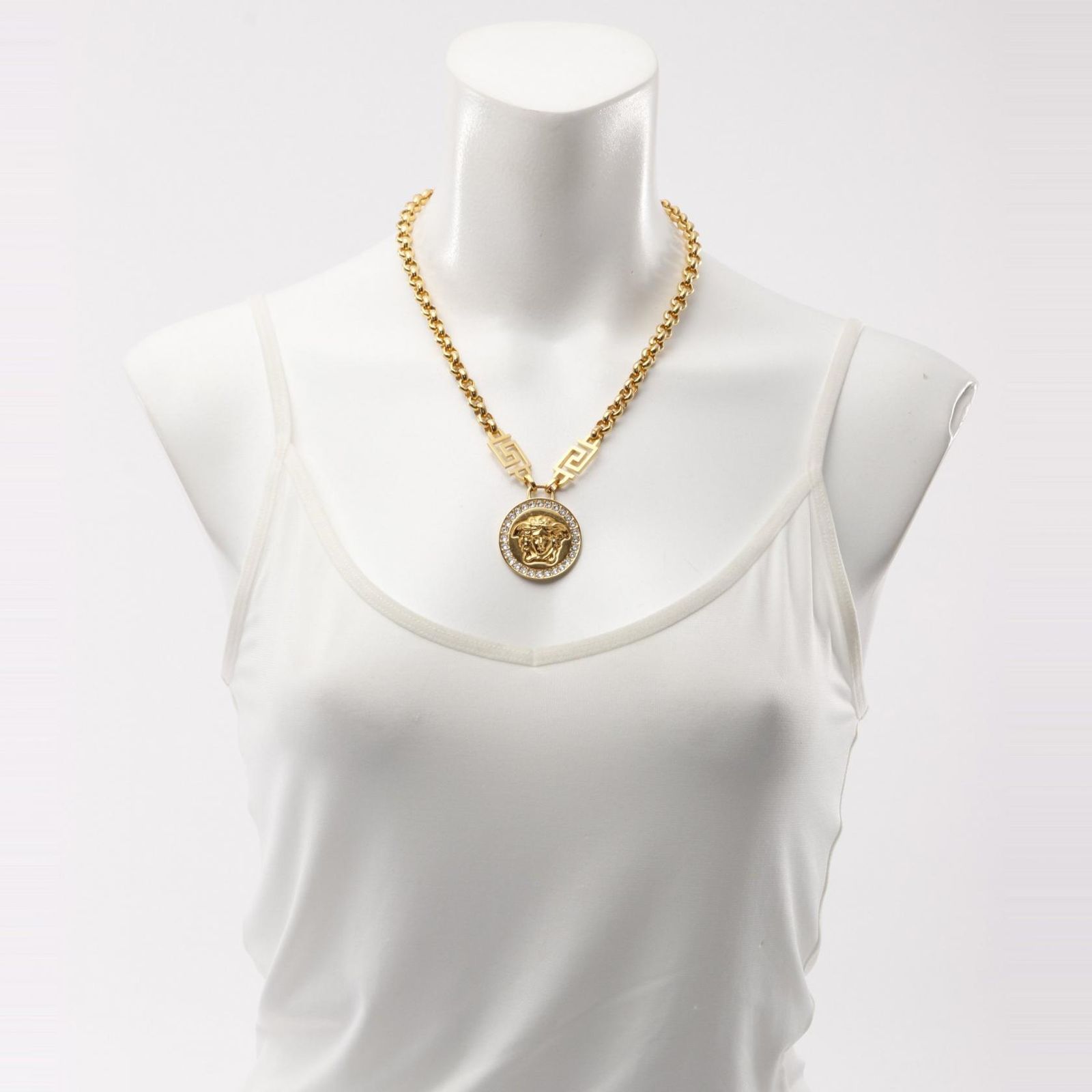 ヴェルサーチ VERSACE ネックレス メデューサ グレカ ゴールド GP