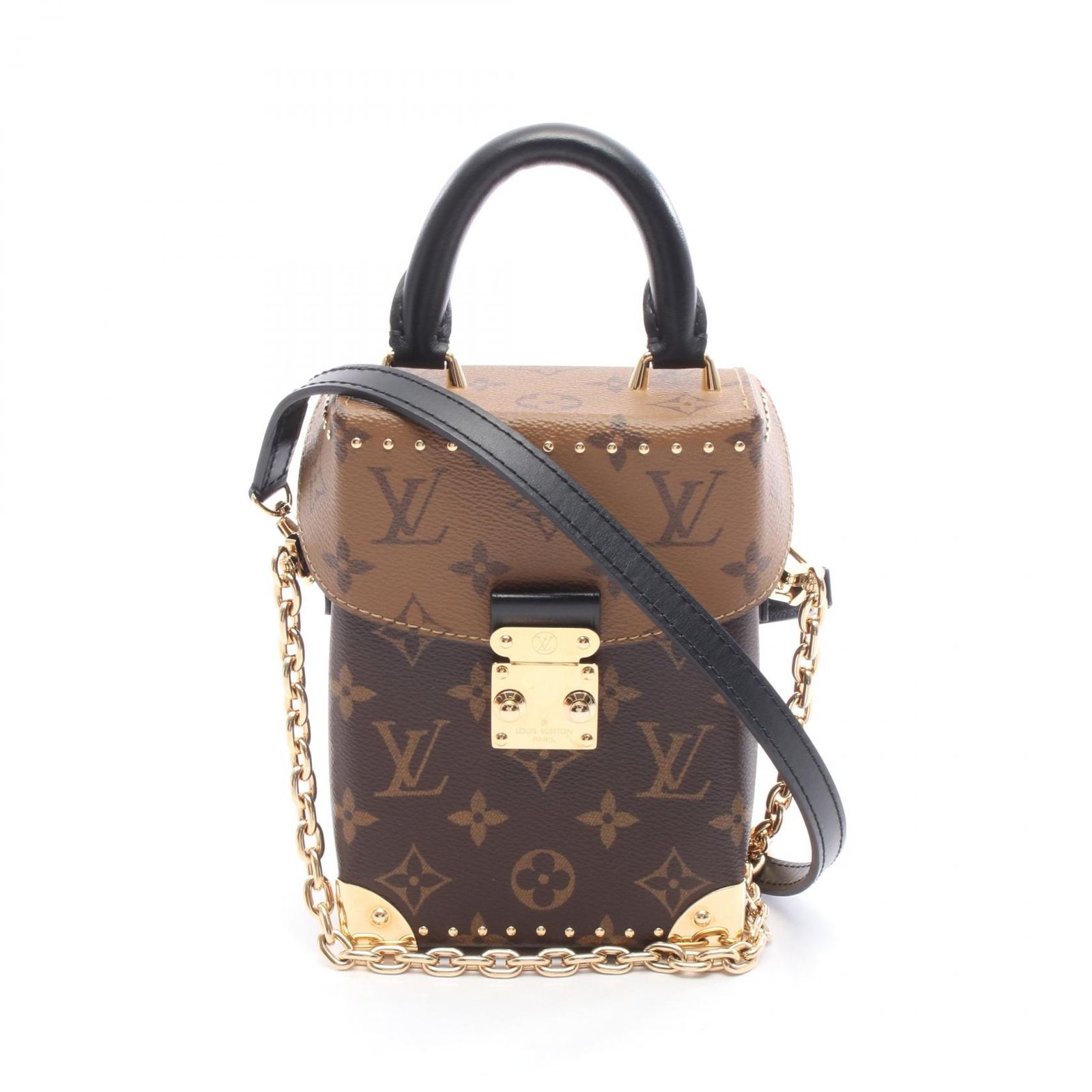 ルイ ヴィトン LOUIS VUITTON ハンドバッグ カメラボックス モノグラムリバース M82465 PVCコーティングキャンバス レザー カメラボックス レディース Used A