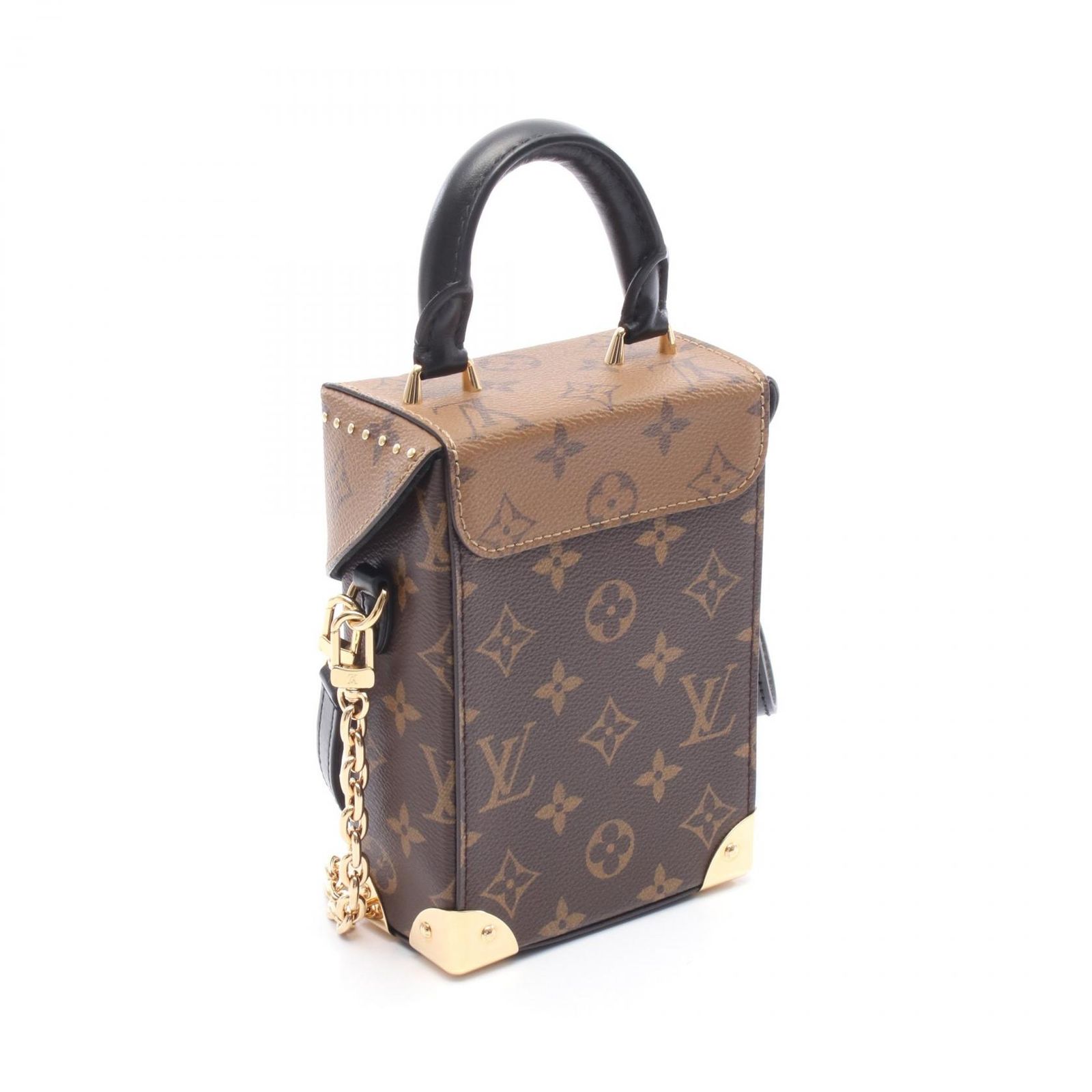 ルイ ヴィトン LOUIS VUITTON ハンドバッグ カメラボックス モノグラムリバース M82465 PVCコーティングキャンバス レザー カメラボックス レディース Used A