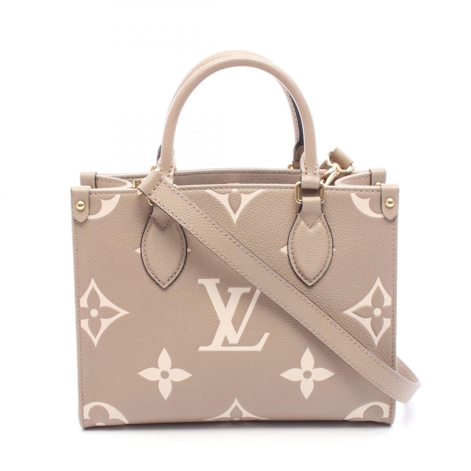 ルイ ヴィトン LOUIS VUITTON ハンドバッグ オンザゴーPM バイ M45779 トゥルトレール クレーム レザー オンザゴーPM レディース Used A
