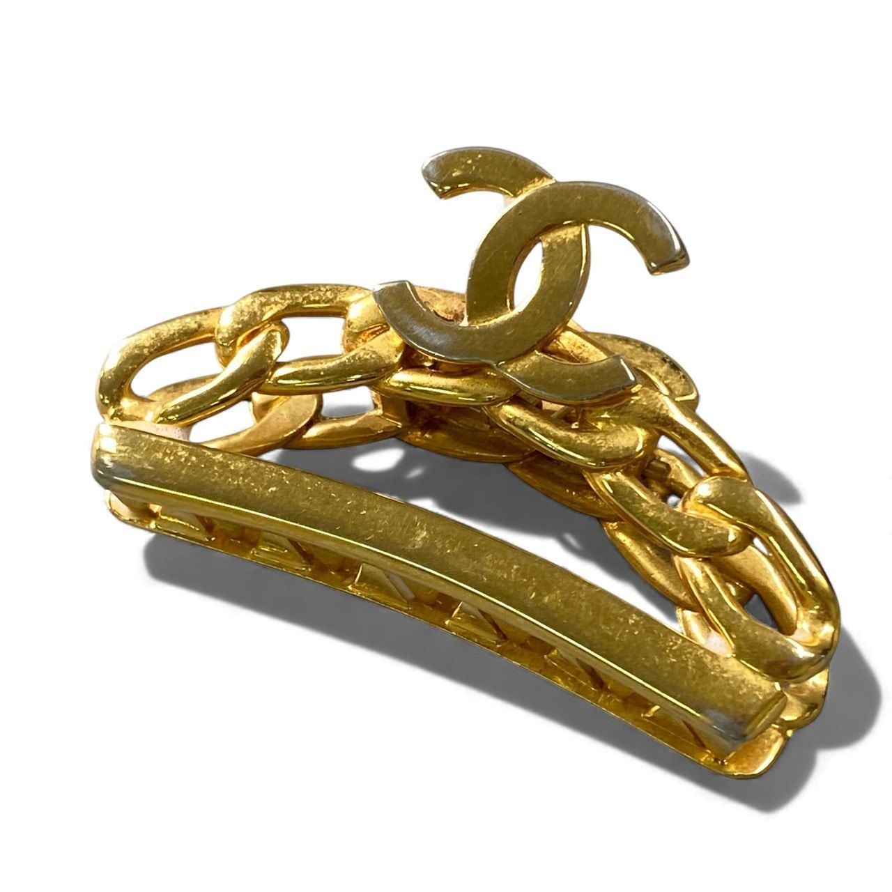 CHANEL シャネル 98P CC ココマーク ヘアクリップ バレッタ バンスクリップ ゴールド Vintage ヴィンテージ レトロ t18r