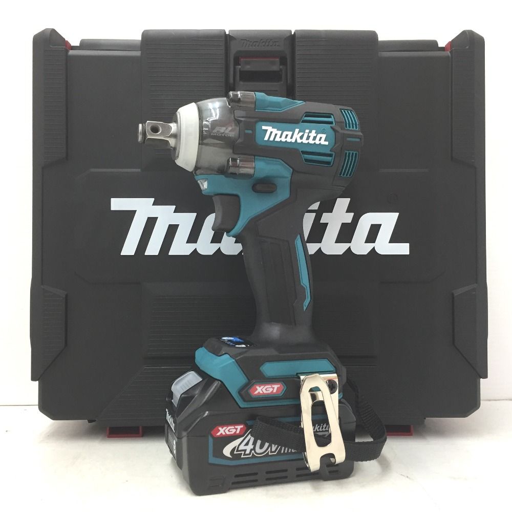 makita マキタ 40Vmax 2.5Ah 12.7mm 充電式インパクトレンチ ケース 充電器 バッテリ2個セット TW004GRDX