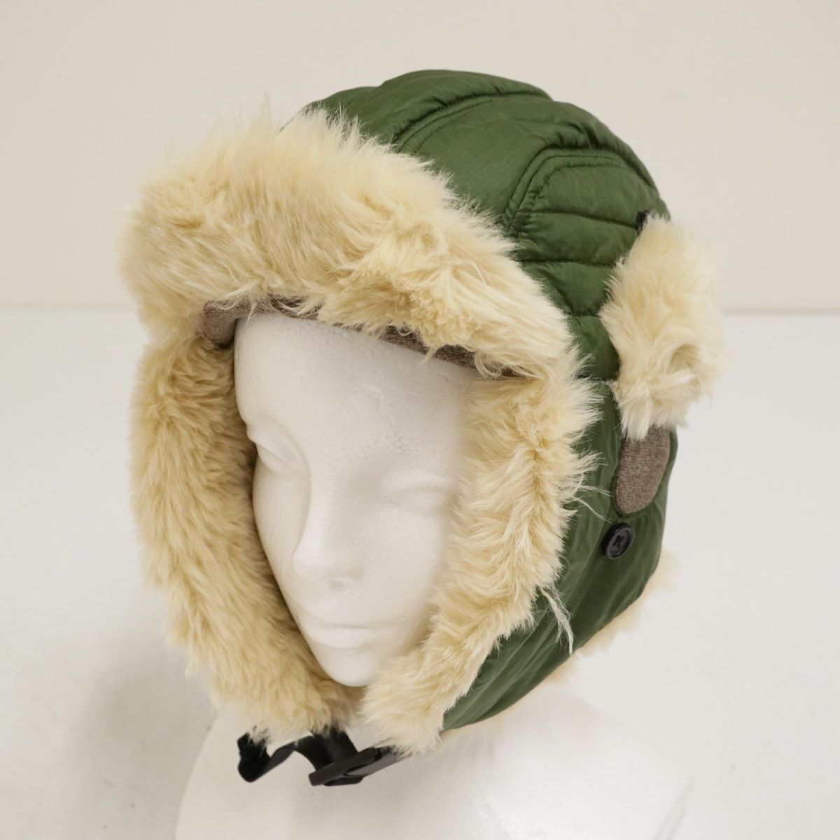chi-ko　モンベル エクセロフト フライト　帽子　Mサイズ 美品 美品 モンベル 防寒帽 エクセロフト フライトキャップ 男女兼用 L