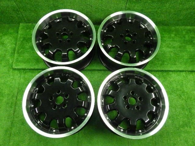 社外 アルミ ホイール 18 8 JJ 45 5穴 PCD 114 3 ４本セット ディッシュタイプ デザインbyスピリッツ