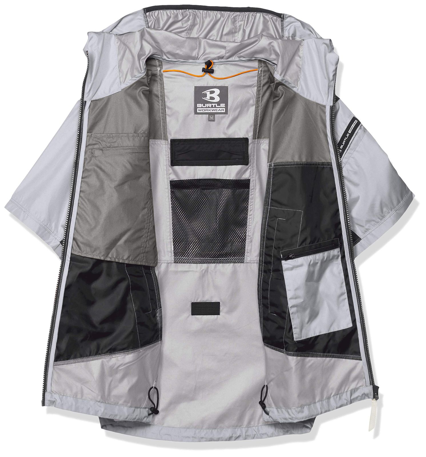 エアークラフト AC 1096パーカー半袖ジャケット 1096 5シルバー 日本 M 日本サイズM相当 Free Size