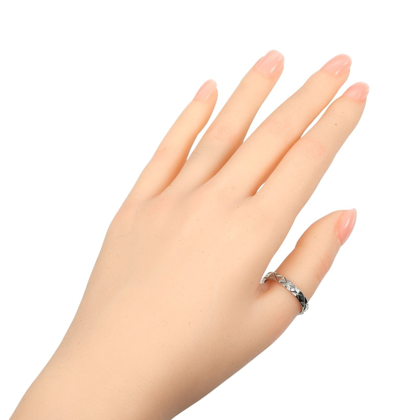CHANEL シャネル マトラッセ Pt 950プラチナ 16号 メンズ 6 g リング 指輪