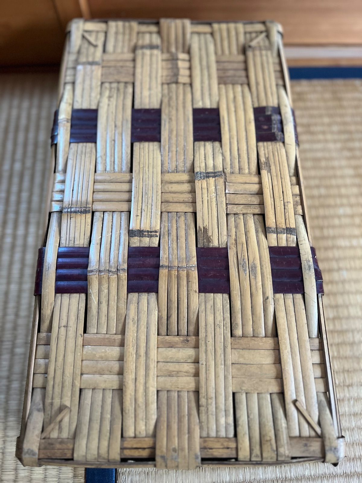 日本 古道具 アンティーク 蓋籠 文箱 竹細工 2セット - メルカリ