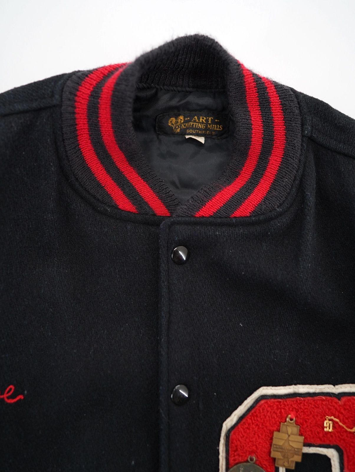 50〜60s ボロ サテンジャケット スカジャン スタジャン アワード