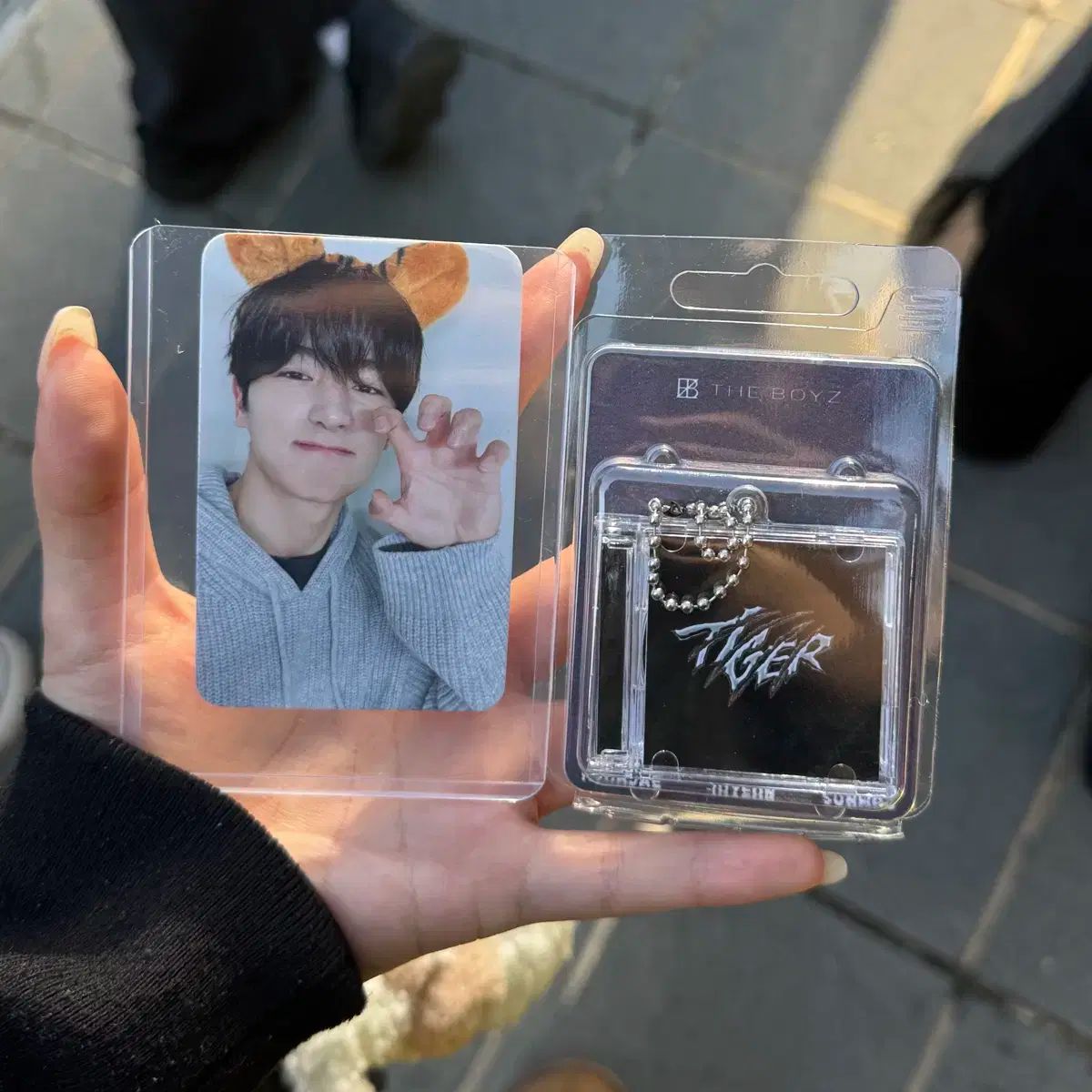 theboyz ヒョンジェ　tiger サノク　事前収録　トレカ THE BOYZ(ザ・ボーイズ・ドボイズ) タイガー 公開放送 サノク トレカ