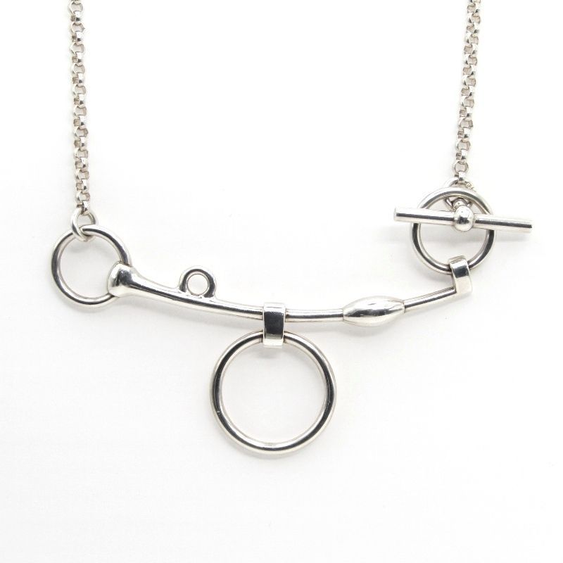 【HERMES】 MORS DE BRIDEネックレス（箱付き） HERMES エルメス モール ドゥ ブリッド ネックレス Mors de Bride