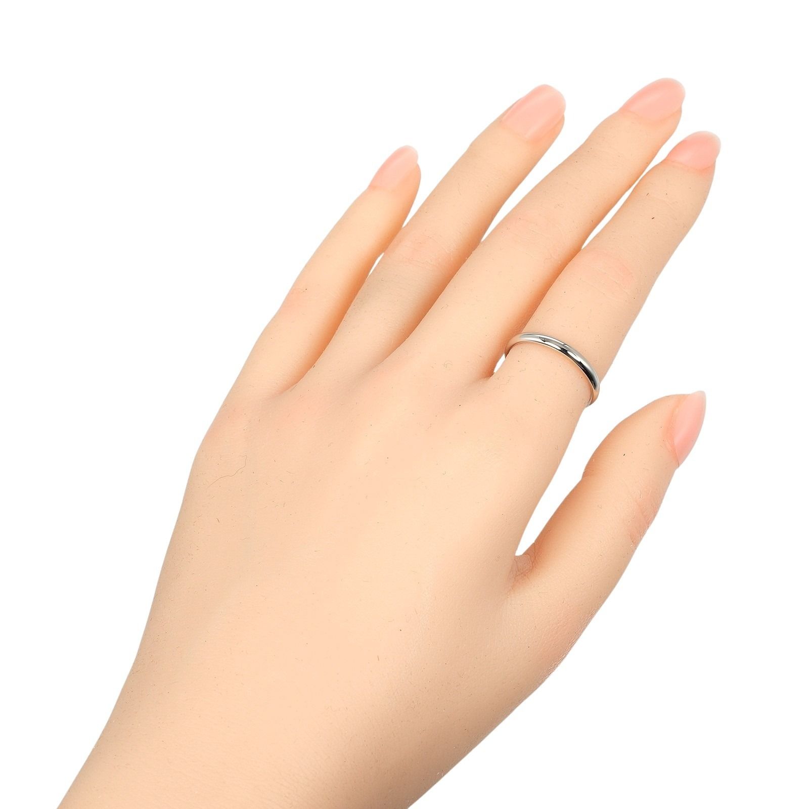 CARTIER カルティエ 1895 ウェディング 2.5 mmバンド Pt 950プラチナ 14.5号 レディース 3 g リング 指輪