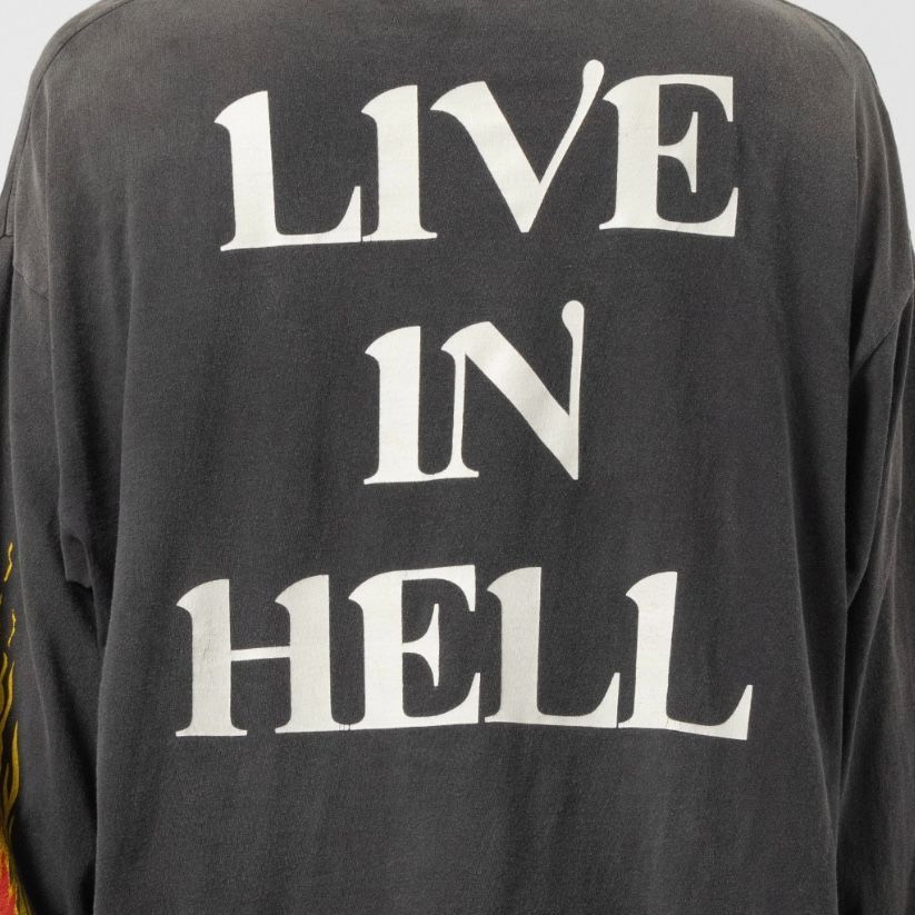 LS TEE LIVE IN HELL SAINT MXXXXXX ロンT