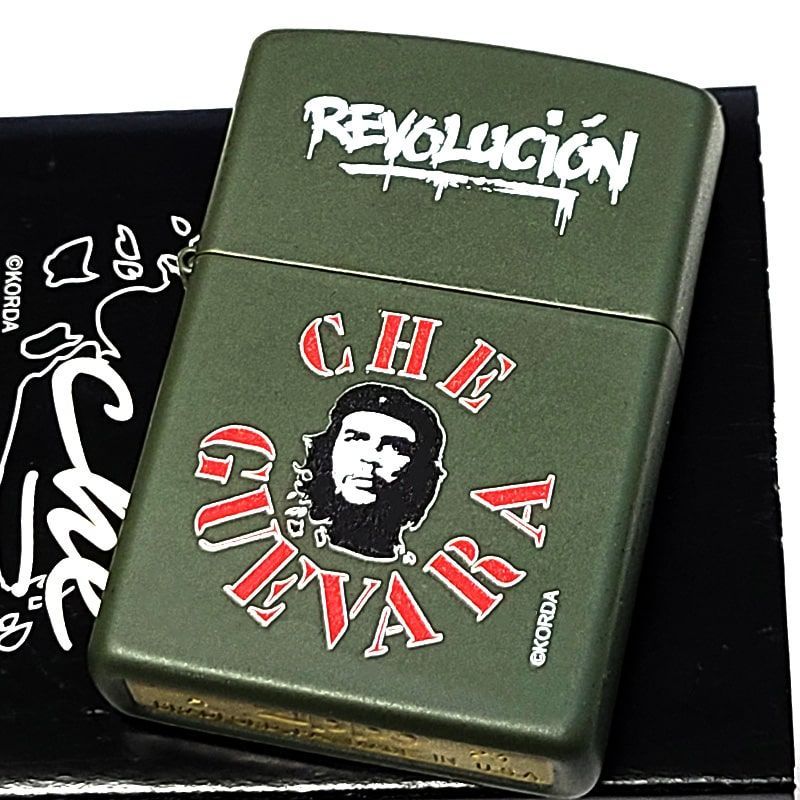 ZIPPO ライター チェ 銘柄 ジッポ REVOLUTION マットカーキ che たばこ キューバ ゲ おしゃれ 艶消し 緑 ギフト メンズ かっこいい プレゼント