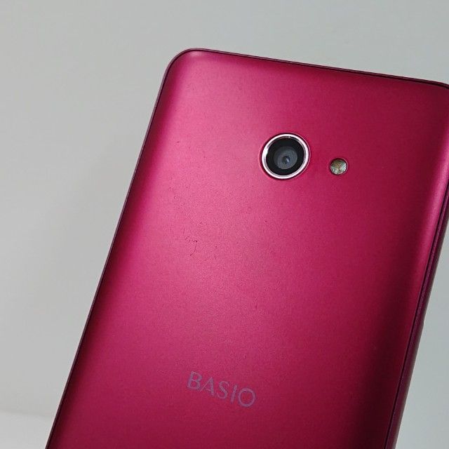 BASIO4 KYV47-u UQ ワインレッド 送料無料 本体 c15476 - メルカリ