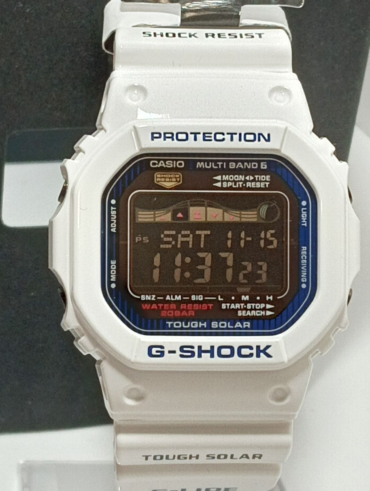 G SHOCK ジーショック 腕時計 LIDE 電波ソーラー GWX 5600 C 7 JF メンズ ホワイト
