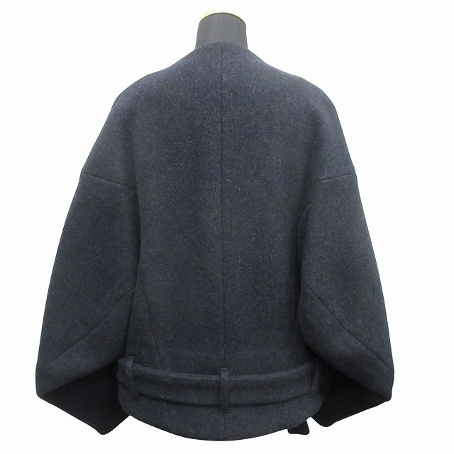 極美品 20AW エンフォルド ENFOLD メルトンリバー クロップド ショート