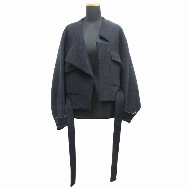 ENFOLD メルトンリバー クロップドジャケット ベージュ 36 ENFOLD メルトンリバー クロップドジャケット ベージュ 36