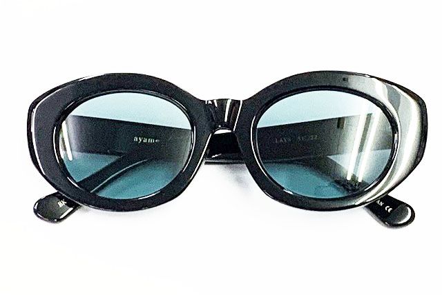 アヤメ Ayame LAYS BLACK レイズ ブラック サングラス ブルーレンズ アイウェア ブランド古着ベクトル 251114