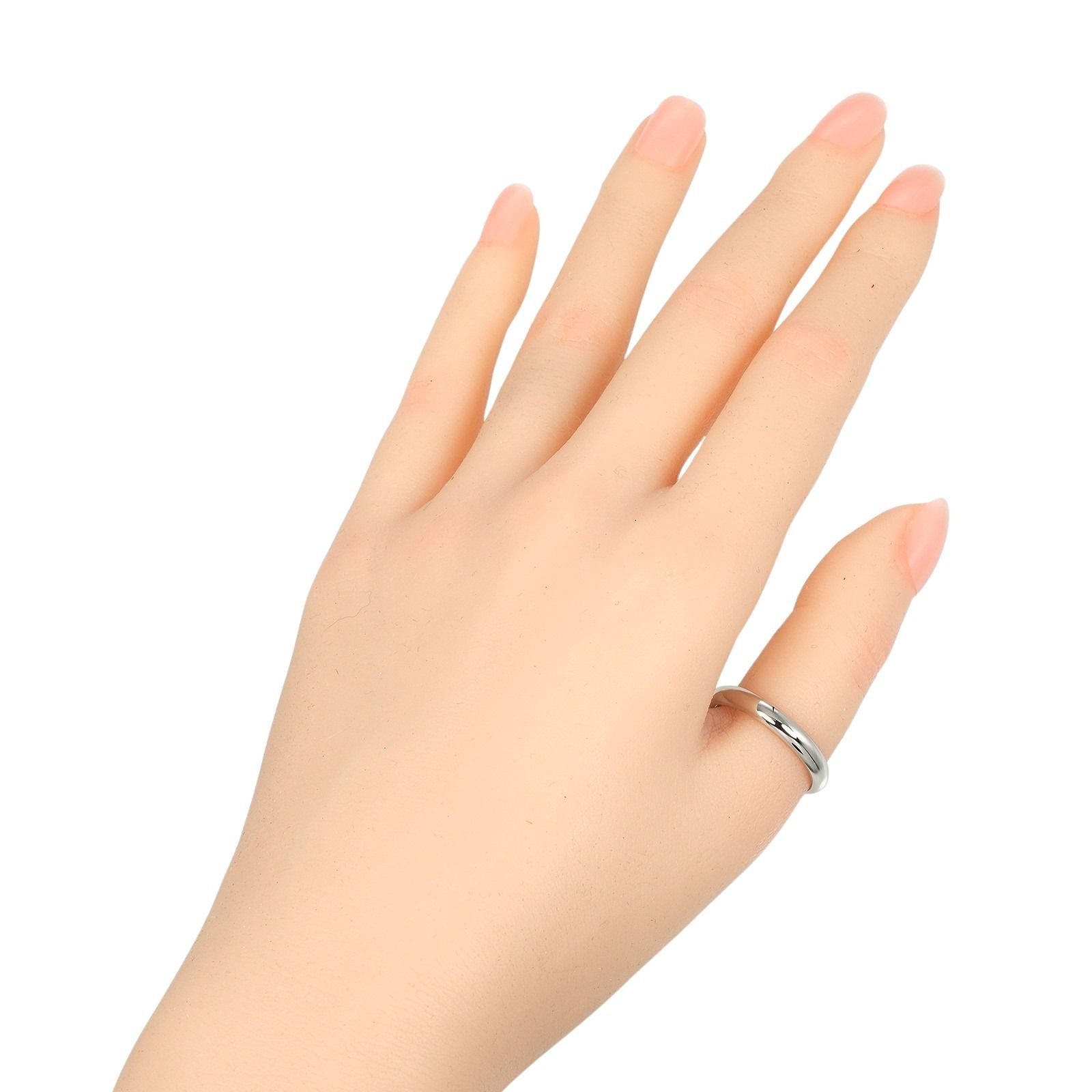 CARTIER カルティエ 1895 ウェディング 3.5 mmバンド Pt 950プラチナ 18号 メンズ 6.75 g リング 指輪