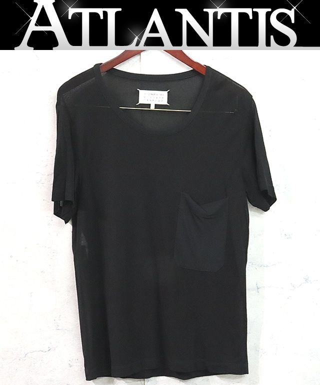 広尾店 メゾンマルジェラ Maison Margiela レディース カットソー Tシャツ ブラック size XS 17612