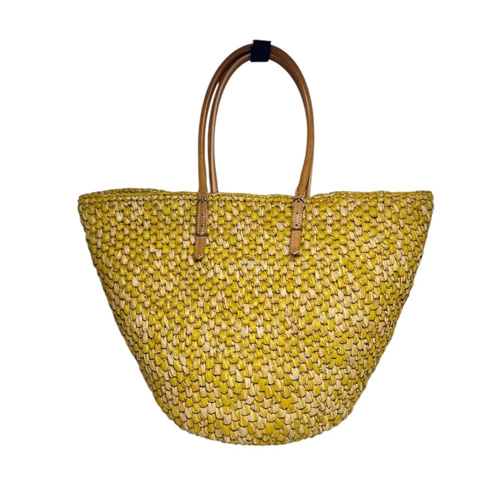 BALENCIAGA バレンシアガ 286370 ラフィア×レザー かごバッグ