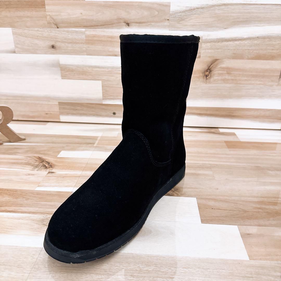 エミュー EMU ムートンブーツ SPINDLEスピンドル ロー 27.0 黒